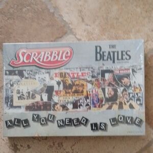 Scrabble The Beatles Edition Board Game - Black and White